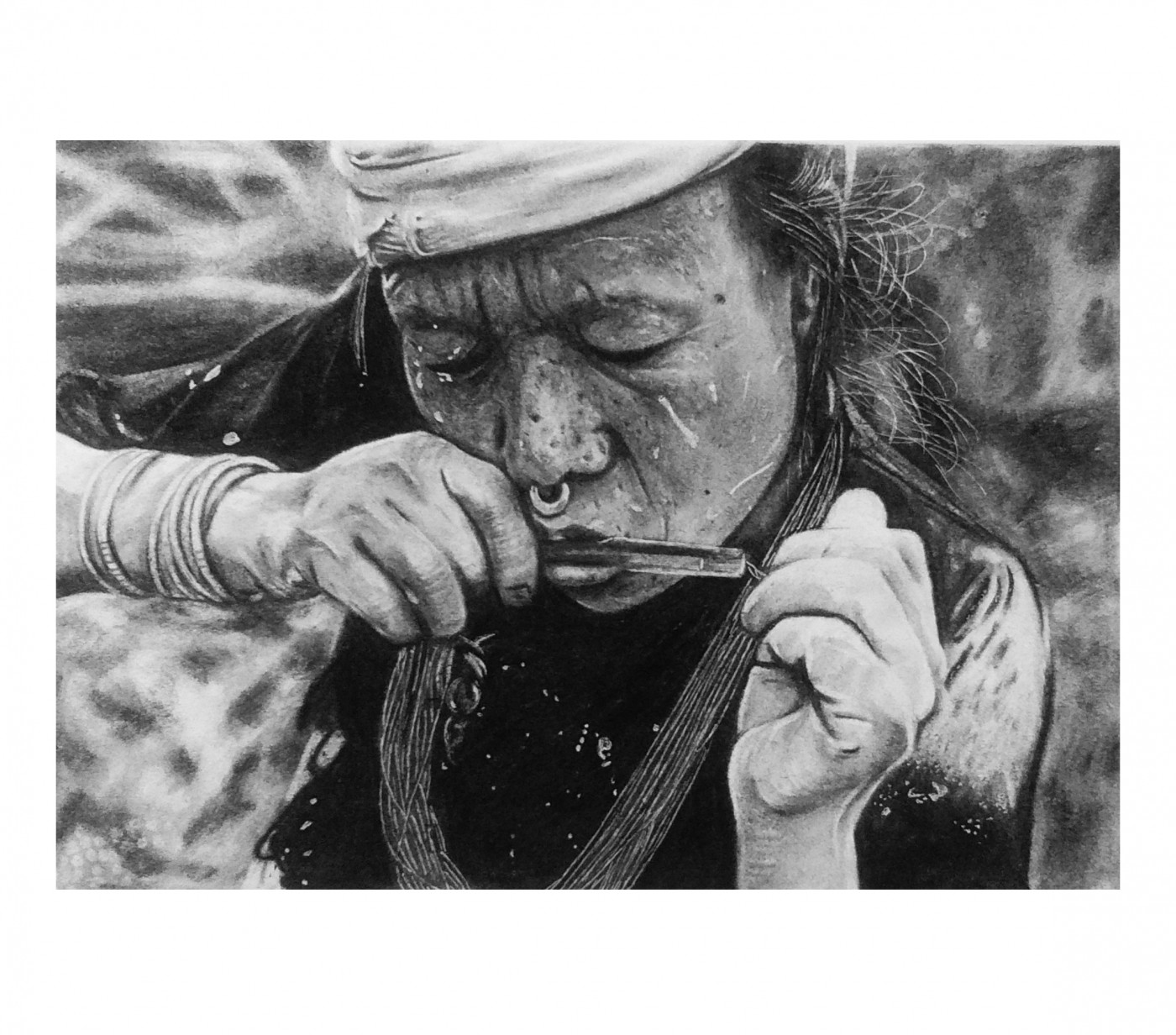 'Binayo' - charcoal sketch