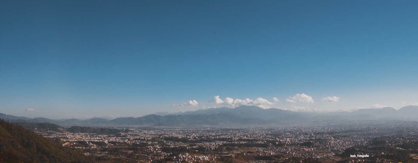 Aerial view of kathmandu