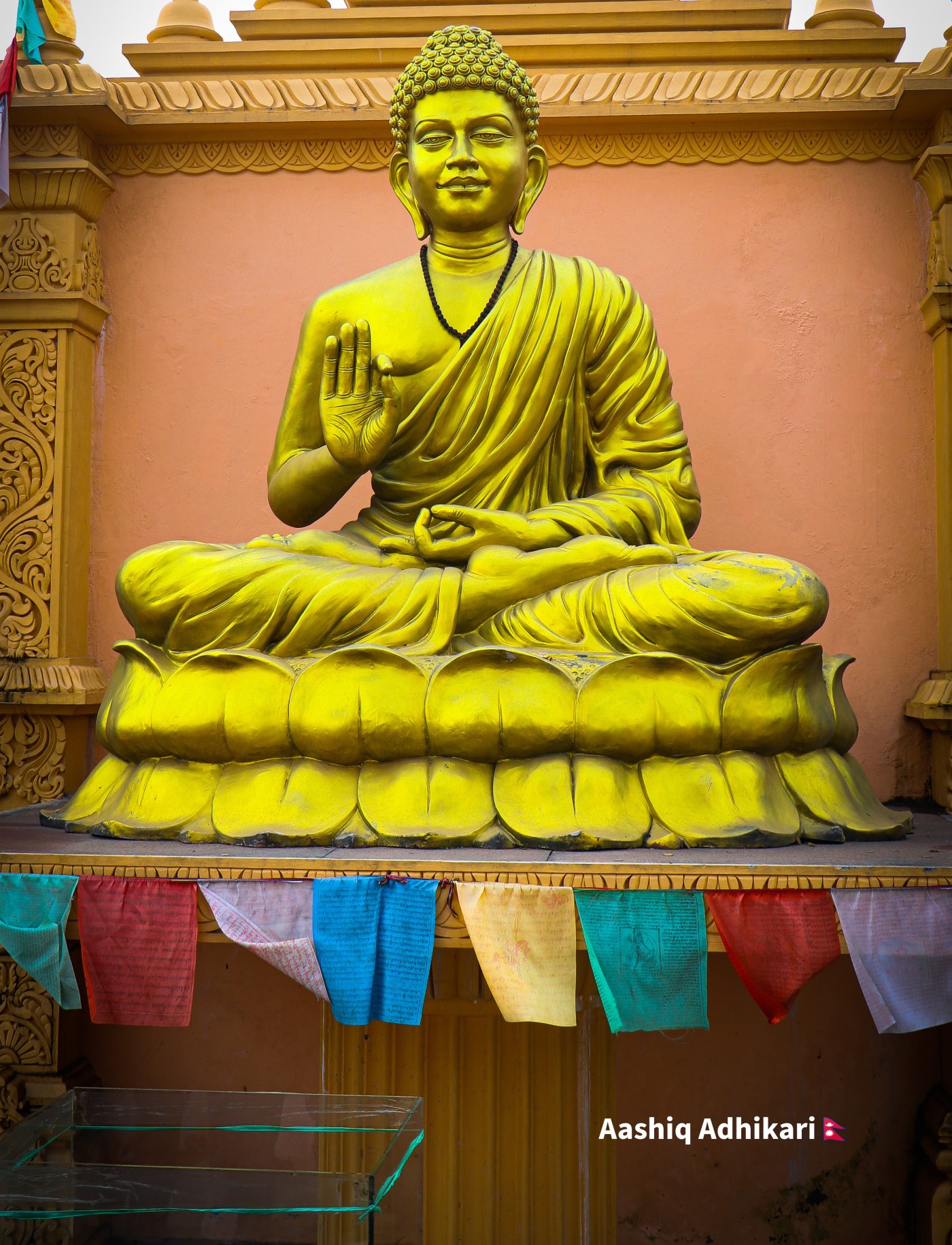 Beautiful Statue of Lord Budhha located in CG, Saswatdham.